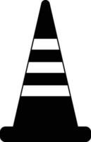 traffic warning cone. Under construction and maintenance or attention. vector