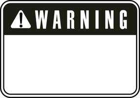 Warning sign triangle vector