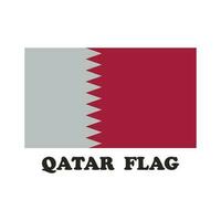 icono de la bandera de qatar vector