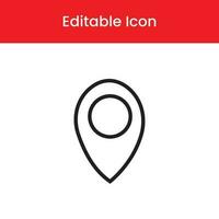 Location icon, Location outline icon, Location vector icon