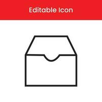 caja paquete icono, caja paquete contorno icono, caja paquete vector icono