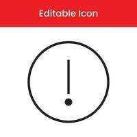 Exclamation  icon, Exclamation outline icon, Exclamation vector icon