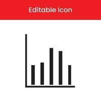 Vertical bar graph  icon, Vertical bar graph outline icon, Vertical bar graph vector icon