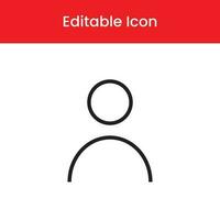 User icon, User outline icon, User vector icon