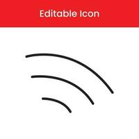 Wifi signal icon, Wifi signal outline icon, Wifi signal vector icon