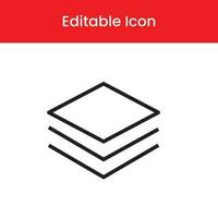 Layers icon, Layers outline icon, Layers vector icon