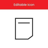 Document file icon, Document file outline icon, Document file vector icon