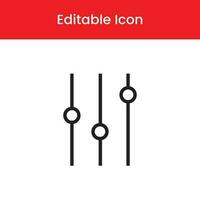 Filter icon, Filter outline icon, Filter vector icon