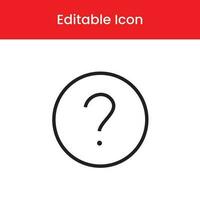 Question Mark icon, Question Mark outline icon, Question Mark vector icon