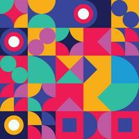 Geometric design element halftone graphic colorful shapes line vector shapes abstract mural background banner dot