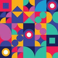 Geometric design element halftone graphic colorful shapes line vector shapes abstract mural background banner dot