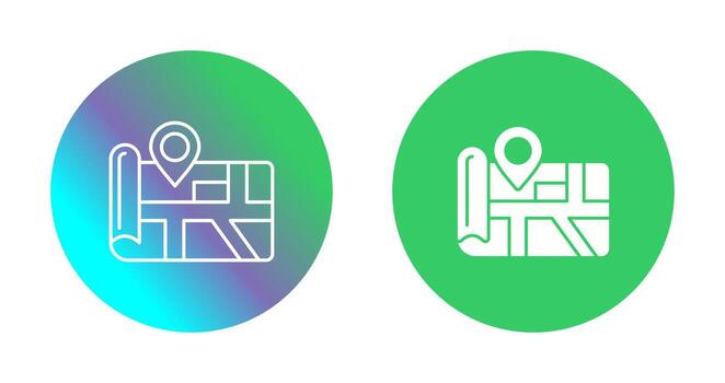 icono de vector de mapa