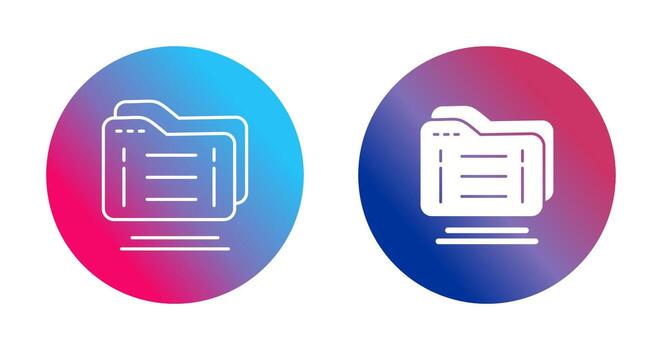 icono de vector de carpeta