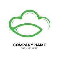 Professional cloud logo design template vector