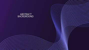 Modern purple gradient flowing wave lines with background. vector