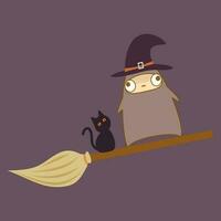 pretend to be a ghost and witch vector