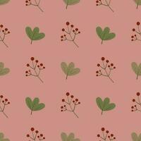 autumn leaf pattern seamless background vector