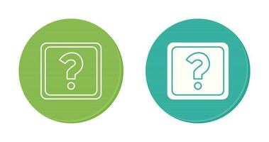 Unique Question Mark Vector Icon
