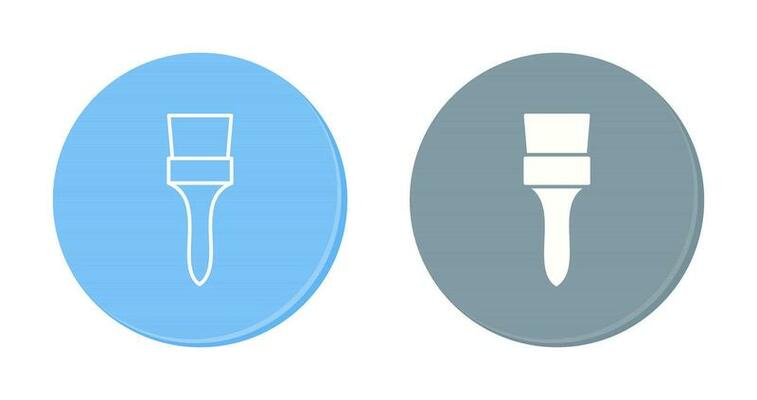 Unique Brush Vector Icon
