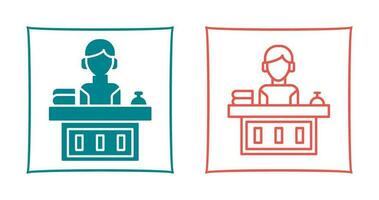 Office Reception Vector Icon