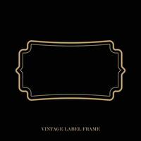 Vintage label frame, decorative vintage borders, logo design frame. vector