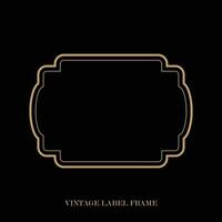 Vintage label frame, decorative vintage borders, logo design frame. vector