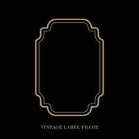 Vintage label frame, decorative vintage borders, logo design frame. vector