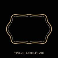 Vintage label frame, decorative vintage borders, logo design frame. vector