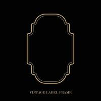 Vintage label frame, decorative vintage borders, logo design frame. vector