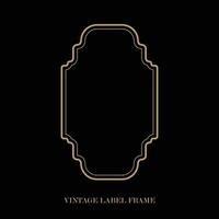 Vintage label frame, decorative vintage borders, logo design frame. vector