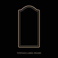 Vintage label frame, decorative vintage borders, logo design frame. vector
