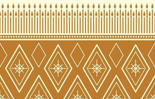 Ethnic Ikat fabric pattern geometric style.African Ikat embroidery Ethnic oriental pattern motif brown background. Abstract,vector,illustration.Texture,clothing,scraf,decoration,carpet,silk. vector