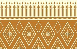 Ethnic Ikat fabric pattern geometric style.African Ikat embroidery Ethnic oriental pattern motif brown background. Abstract,vector,illustration.Texture,clothing,scraf,decoration,carpet,silk. vector