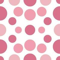 Cute pattern geometric style. Circle dot cycle pattern white pink pastel background love valentines. Abstract,vector,illustration. For texture,clothing,wrapping,decoration,carpet valentine day. vector