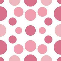 Cute pattern geometric style. Circle dot cycle pattern white pink pastel background love valentines. Abstract,vector,illustration. For texture,clothing,wrapping,decoration,carpet valentine day. vector