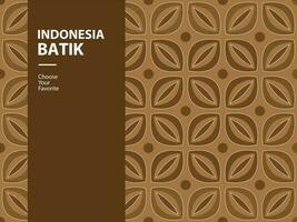 batik modelo sin costura Indonesia elemento independencia día nacional dibujo Clásico Moda vector