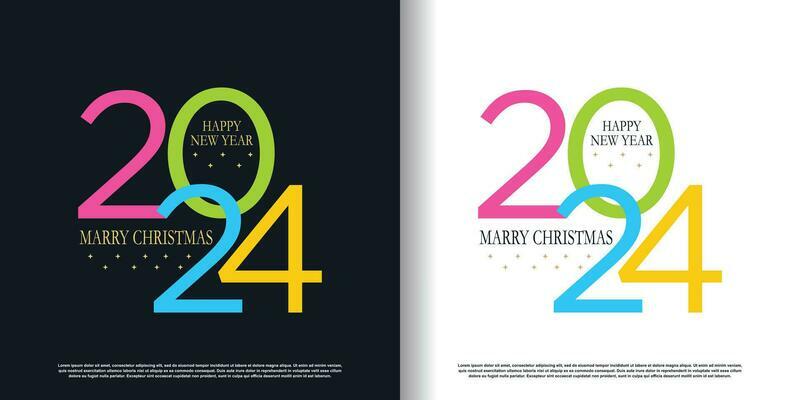 2024 logo design vector with modern and creative style premium vector