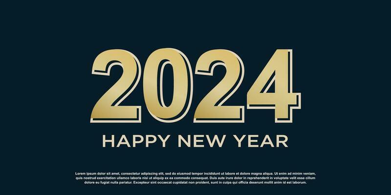 2024 logo design vector with modern and creative style premium vector