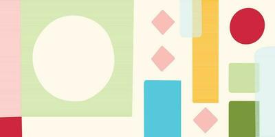 Abstract pastel geometric pattern background vector