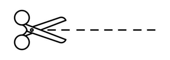 tijeras cortar marca aislado elemento vector