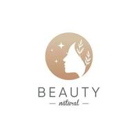 Beauty woman logo design idea vector