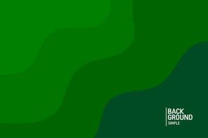 Abstract background in green colors. Fluid banner template vector illustration.