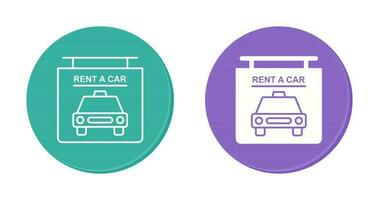 Rent a Car Vector Icon