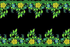 Botanical floral Seamless. Background Seamless Pattern Geometric Ethnic pattern design  for background, carpet, wallpaper, clothing, wrapping, Batik, fabric, printing textile illustration. vector