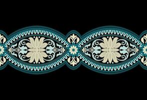 Geometric ethnic pattern seamless flower color oriental. seamless pattern. Design for fabric, curtain, background, carpet, wallpaper, clothing, wrapping, Batik, fabric Vector illustration.