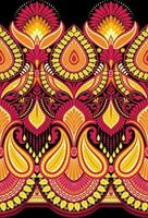 Botanical floral Seamless.Abstract Seamless Geometric Ethnic pattern design for background flowers seamless pattern vector