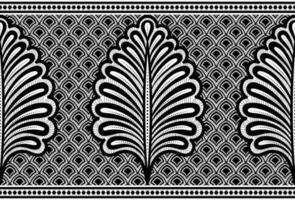 Seamless lace pattern, flower vintage vector background.