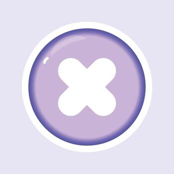 cross wrong cancel flat gradient vector icon