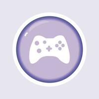 video game controller flat gradient vector icon