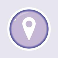 location pointer flat gradient vector icon
